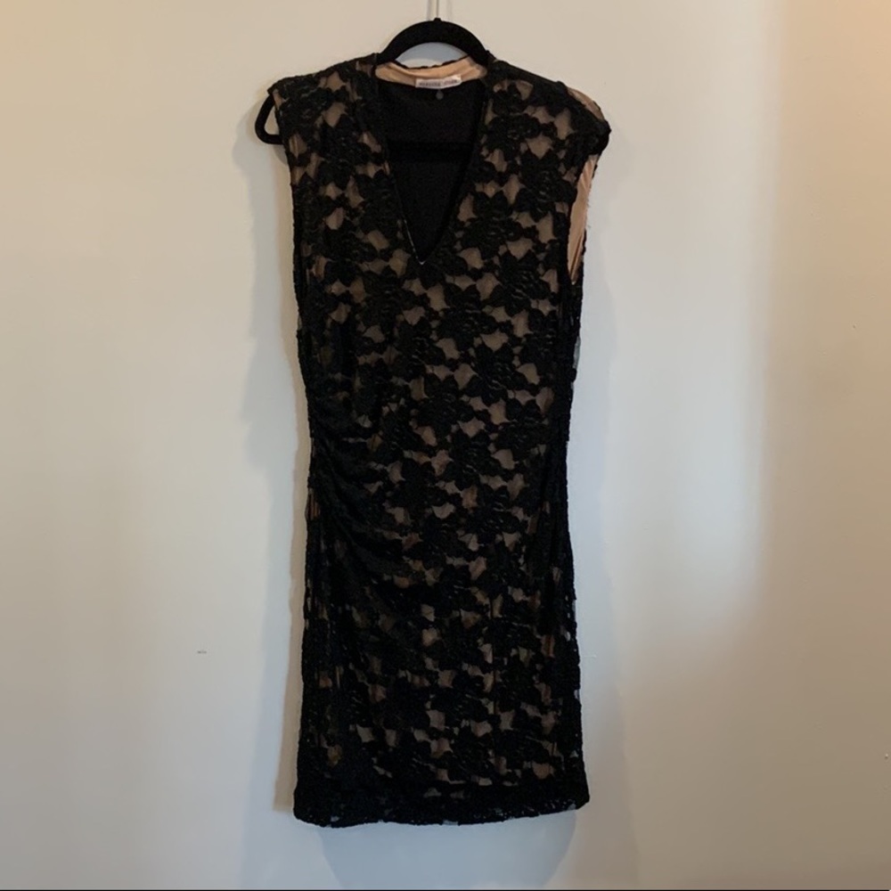 Rebecca Taylor black and nude dress size 10